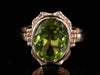 The Peggy Peridot Ring in 14K Rose Gold