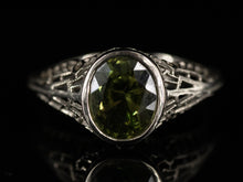  The Nola Chrysoberyl Ring in 14K White Gold