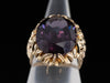 Synthetic Alexandrite Cocktail Ring in 14K Yellow Gold