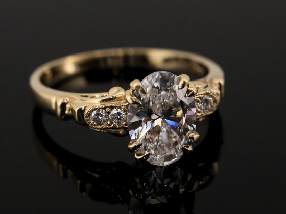 The Hathaway Lab-Grown Diamond Engagement Ring in 14K Yellow Gold