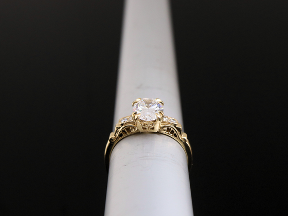 The Hathaway Lab-Grown Diamond Engagement Ring in 14K Yellow Gold