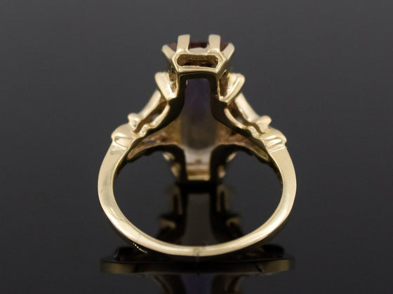 The Adelia Ametrine and Diamond Ring in 14K Yellow and White Gold