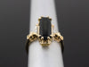 The Adelia Forest Green Tourmaline and Diamond Ring in 14K Yellow and White Gold