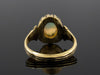The Helena Opal and Diamond Halo Ring in 18K Yellow Gold