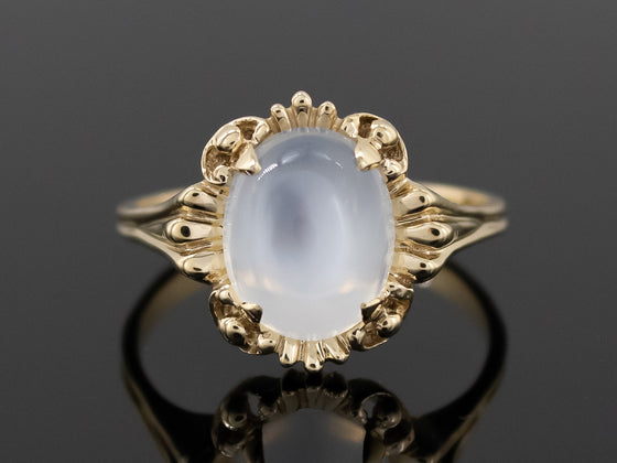 The Stroudwater Moonstone Ring in 14K Yellow Gold