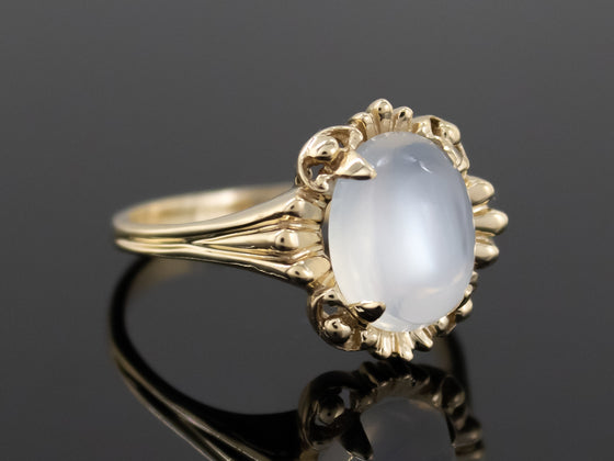 The Stroudwater Moonstone Ring in 14K Yellow Gold