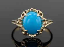  The Stroudwater Turquoise Ring in 14K Yellow Gold