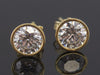 The "Retro" Eras Lab Diamond Stud Earrings in 14K Yellow Gold