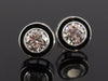 The "Art Deco" Eras Lab Diamond Stud Earrings in 14K White Gold