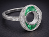 The Martingale Semi-Mount Emerald in 14K White Gold