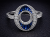 The Martingale Semi-Mount Sapphire in 14K White Gold