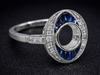 The Martingale Semi-Mount Sapphire in 14K White Gold