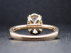 Oval Lab Diamond with Hidden Halo Engagement Ring in 14K Yellow Gold