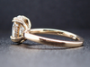 Oval Lab Diamond with Hidden Halo Engagement Ring in 14K Yellow Gold