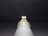 Oval Lab Diamond with Hidden Halo Engagement Ring in 14K Yellow Gold