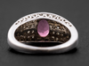 Modern Pink Tourmaline and Diamond Cluster Ring