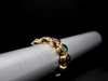 Multi Color Tourmaline Yellow Gold Eternity Band