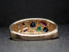 Multi-Stone Mixed Cut Flushed Setting Band in 14K Yellow Gold