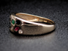 Multi-Stone Mixed Cut Flushed Setting Band in 14K Yellow Gold