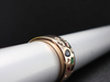 Multi-Stone Mixed Cut Flushed Setting Band in 14K Yellow Gold