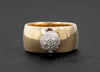 Tapered Wide Band with Diamond Ball, Paloma Picasso Ring by Tiffany & Co in 18K Yellow Gold and Platinum