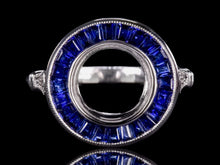 The Spring Point Sapphire Semi-Mount in 14K White Gold