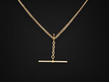  Double Chain Necklace with Toggle in 10K Yellow Gold