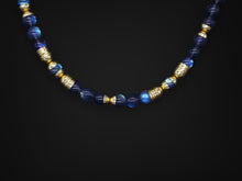  Labradorite Bead and 19K Yellow Gold Cup Necklace