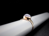 Grey Star Sapphire Solitaire Ring in 10K Yellow Gold