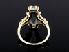 The Adelia Aquamarine and Diamond Ring in 14K Yellow Gold