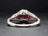 The Bellamy Ring with Pink Garnet in 14K White Gold