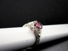 The Bellamy Ring with Pink Garnet in 14K White Gold