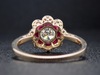 The Botanica Ruby and Diamond Ring in 14K Yellow Gold