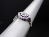 The Botanica Sapphire and Lab-Grown Diamond Ring in 14K White Gold