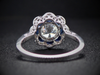 The Botanica Sapphire and Lab-Grown Diamond Ring in 14K White Gold