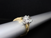 The Bramber Engagement Ring in 18K Yellow Gold and Platinum