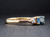 The Elaina Aquamarine and Diamond Ring in 14K Yellow Gold