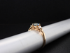 The Elaina Aquamarine and Diamond Ring in 14K Yellow Gold