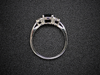The Elaina Sapphire and Diamond Ring in 14K White Gold