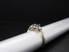 The Elaina Sapphire and Diamond Ring in 14K White Gold
