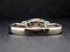Elaina Champagne Zircon and Diamond Ring in 14K White Gold
