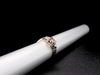 Elaina Champagne Zircon and Diamond Ring in 14K White Gold