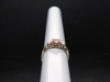 Elaina Champagne Zircon and Diamond Ring in 14K White Gold