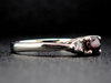 The Elaina Garnet and Diamond Ring in 14K White Gold