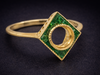 The Emery Semi-Mount Emerald in 14K Yellow Gold