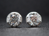 The "Georgian" Eras Lab Diamond Stud Earrings in Platinum