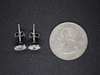 The "Georgian" Eras Lab Diamond Stud Earrings in Platinum