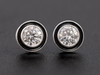 The "Art Deco" Eras Lab Diamond Stud Earrings in 14K White Gold