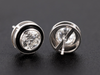 The "Art Deco" Eras Lab Diamond Stud Earrings in 14K White Gold