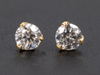 The "Art Nouveau" Eras Lab Diamond Stud Earrings in 14K Yellow Gold